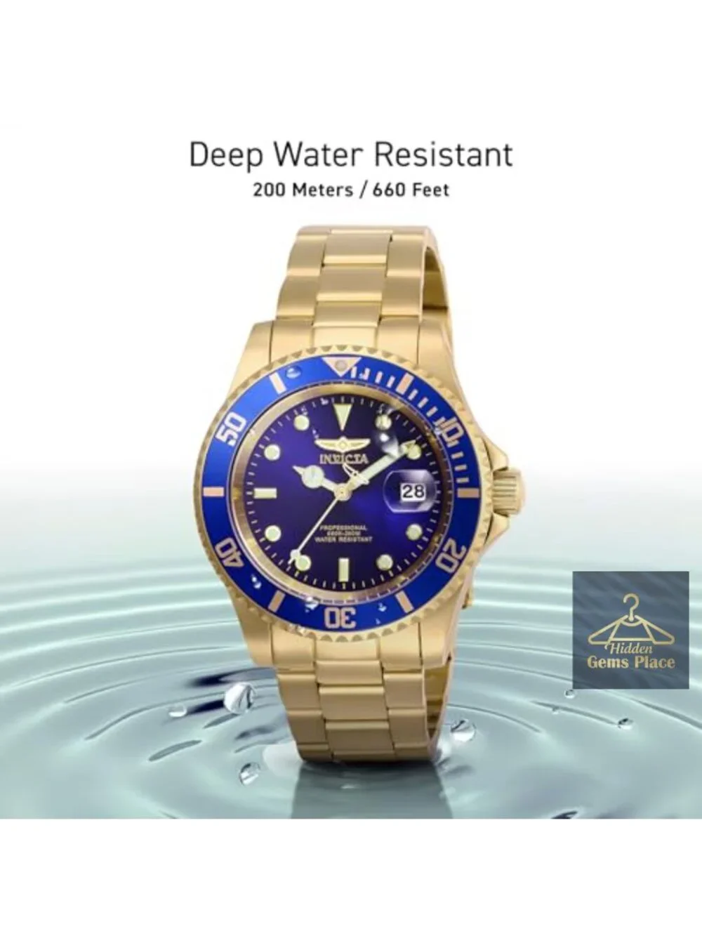 Pro Diver Quartz Watch Stainless Steel Strap 200m Water Resistant